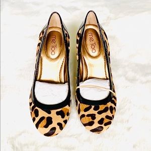 NEW Leather Leopard Print High Heels Pumps Size 6